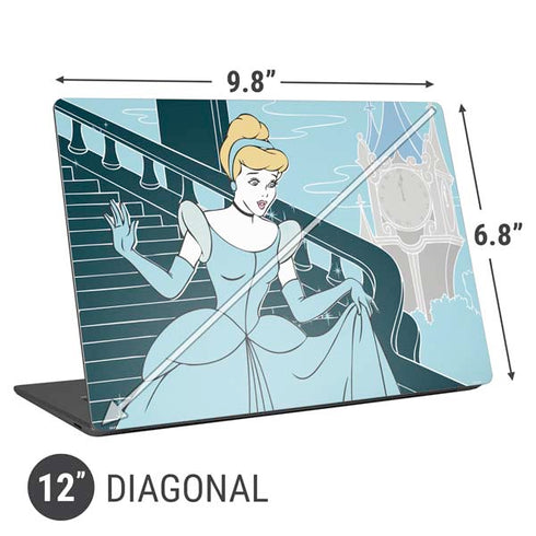 Disney Cinderella Stroke of Midnight Universal Laptop 12in (9.8 x 6.8in) Skin